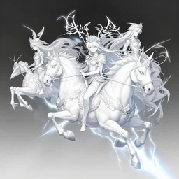 3 d anime riding on a bolt of lightning, fantasy art, intricate, elegant, highly detailed, digital painting, artstation, smooth, sharp focus, illustration, art by artgerm and greg rutkowski and alphonse mucha