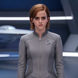 Emma Watson is the captain of the starship Enterprise in the new Star Trek movie