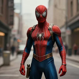 dslr portrait still of steampunk spider - man, 8 k, 8 5 mm f 1. 4