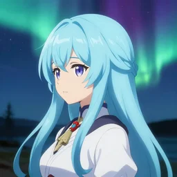 aurora borealis hair reimu