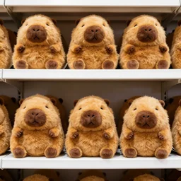a shelf of chupacabra plush dolls at a toy store, NYtimes photo