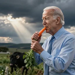 joe biden eating carrots