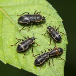 aphid lions on a leaf