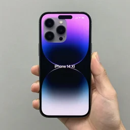 new Iphone 14XL is huge - 12 Inch screen with no Bezel, shown in a normal person's hands