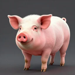 the mother of pigs, digital art, artstation