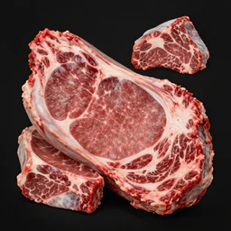 meat, surrealistic collage art