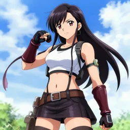 beautiful anime with tifa lockhart