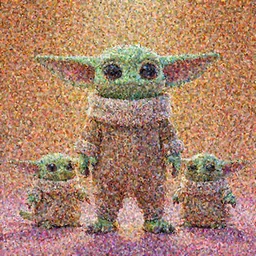 colorful full body shot of gizmo and grogu, trending on artstation, trending on deviantart ,cinematic backlighting, 8k, symmetrical, correct proportions, hyper detail 3d render, by pixar,orange lights, pink shadows