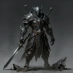 a stunning portrait of a darksouls unique boss, concept art, character design