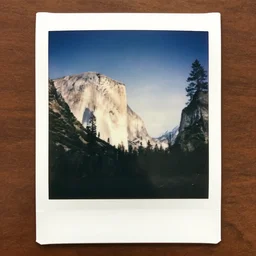 yosemite polaroid photograph