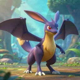 Dark Legendary Pokemon in Disney\'s zootopia , pixar style , 4k , rim lighting , highly detailed