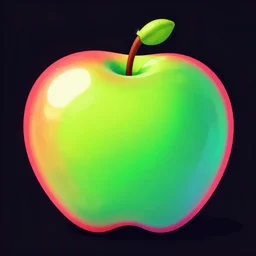 apple, retrowave epic art, trending on art station