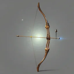 archery bow, magic item, fantasy art