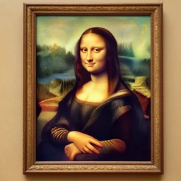 Patrick Star in Mona Lisa style, in Louvre, 8K