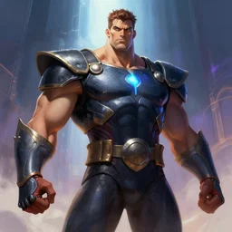 the strongest man in the multiverse, digital painting