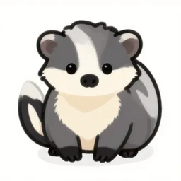 a cute doodle of an aardvark
