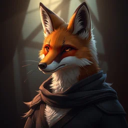 a portrait of a medieval anthropomorphic fox, trending on furaffinity, trending on artstation, digital art, backlighting, by kawacy