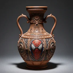 paleolithic pottery, dramatic, photojournalism, spotlight, insanely detailed and intricate, hypermaximalist, elegant, ornate, hyper realistic, super detailed, spiderman