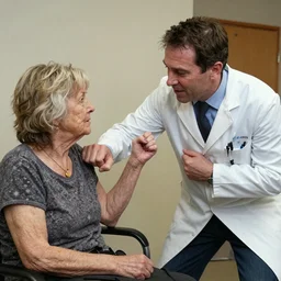 Dr. Phil getting punched by an old lady
