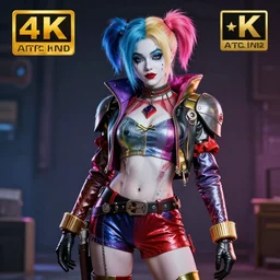 cyberpunk harlequin warrior, highly detailed, 4 k, hdr, smooth, sharp focus, high resolution, award - winning photo, anne stokes, photorealistic