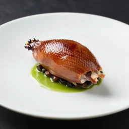deconstructed duck, michelin star winning restaurant, 4K photo