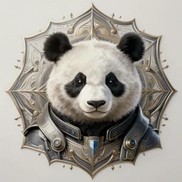 a portrait of a cyberpunk panda, mandala, fantasy, intricate, elegant, highly detailed, digital painting, artstation, concept art, matte, sharp focus, illustration, art by josan gonzalez