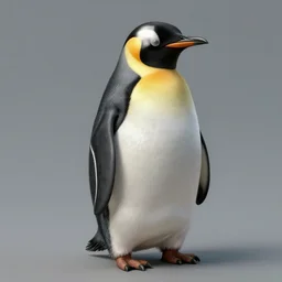 concept art, animatronic of an penguin, Character fantasy concept art, John Singer Sargent, thomas kinkade