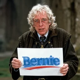 film still of!!!!! bernie sanders!!!!! as aragorn in lord of the rings movie, 8 k
