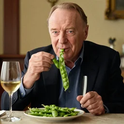 Anthony Hopkins enjoying some fava beans and a nice chianti