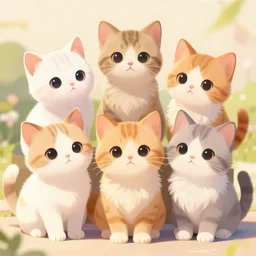 cute kittens, trending on artstation