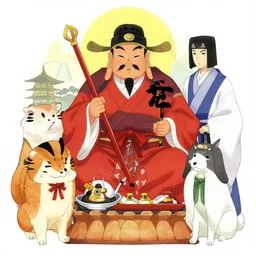 gods of luck, daikokuten and ebisu,