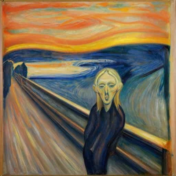 the scream by munch painted by picasso