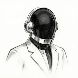 Daft Punk drawn by Picasso
