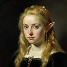 a beautiful painting portrait of zelda, by rembrandt, high contrast