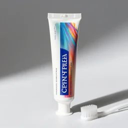 photo of psychedelic toothpaste