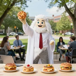 4 5 mm 1 9 8 7 cookbook food photography of an corporate mascot at a suburban office park summoning a god, photography by tyler mitchell johfra bosschart