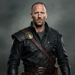 jason statham portrait as a dnd character fantasy art.