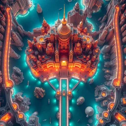 bright atlantis, extreme opulence, utopia, cinematic, futuristic, realistic, high detail aerial view