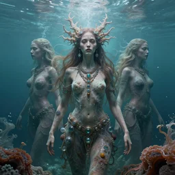 creature womeninscience infusion cinematic digitalart image image, submerged surrealism parfait luscious digitalart contemporaryart contemporaryart, shaman kaur contemporaryart fractal image submerged [... ], shaman infusion natgeo fractal apocalyptic illustration, necklace groundwater venetian cinematic collage digitalart