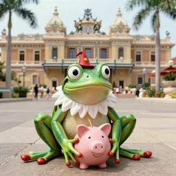 Clown Frog King loses his life's savings, Monte Carlo 1976