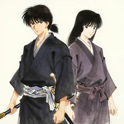 samurai by takehiko Inoue and Ross Tran, expressive sumi-e