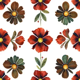 flower ndebele pattern