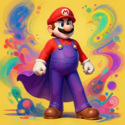 full body shot of mario in a joker makeup, full - body art, fantasy art, dnd, vinny vinesauce, very beautiful fantasy art, bright colors, final fantasy, graceful, elegant, trending on artstation, intricate details, matte painting, organic painting, bold shapes, street art, greg rutkowski, gaston bussiere