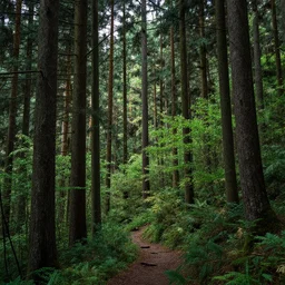 zen mountains forest