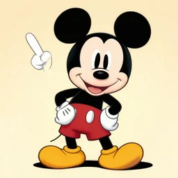 Mickey Mouse giving you the finger.