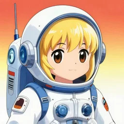 portrait of a catgirl astronaut, last exile, blue submarine no. 6, loish, murata range, kawaii, yoshitaka amano, studio lighting, manga, bright colors, beautiful,35mm lens, vibrant high contrast, mucha, gradation, jean giraud, fantasy