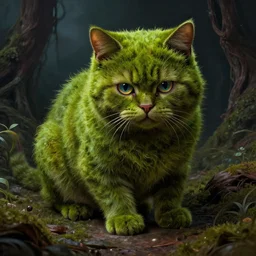rescue from the underworld, highly detailed, by tyler roswell, shadows of the past, chubby moss kitten, digital painting, HDRI, by jeff easley, vivid colors, high contrast, 8k resolution, intricate, photorealistic, smooth