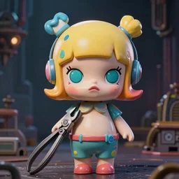 cute porcelain doll with cyber pincers,  vivid colors, high details, cinematic, 8k resolution, beautiful detailed, photorealistic, digital painting, dark atmosphere, artstation, concept art, smooth painting, sharp focus, illustration, fantasy background, artstation trending, octane render, unreal engine