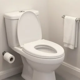 gigachad on a toilet with a toilet paper in a bathroom