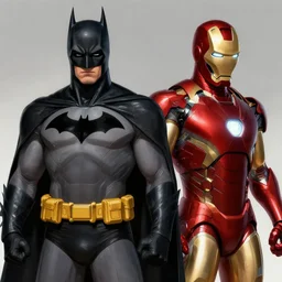 batman and iron man, highly detailed digital painting, artstation, concept art, smooth, sharp focus, illustration, art by artgerm and greg rutkowski and alphonse mucha